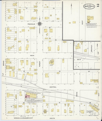 Sanborn Fire Insurance Map from Dodge Center, Dodge County, Minnesota (1910), Sheet #0002 - Complete Map Set gallery image, historic Sanborn map, vintage wall art, Minnesota Minnesota