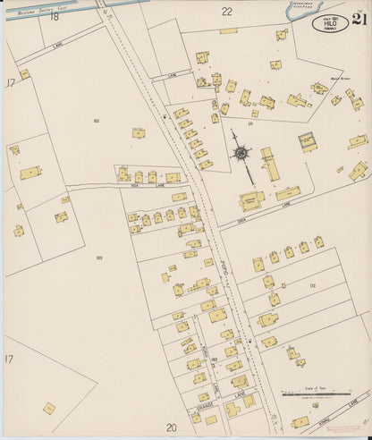 Sanborn Fire Insurance Map from Hilo, Hawaii County, Hawaii (1921), Sheet #0021 - Historic Sanborn Fire Insurance Map Print, vintage old map wall art