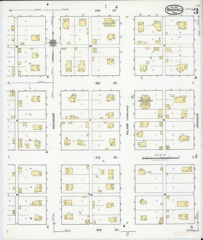 Sanborn Fire Insurance Map from Wakefield, Dixon County, Nebraska (1920), Sheet #0003 - Complete Map Set gallery image, historic Sanborn map, vintage wall art, Nebraska Nebraska