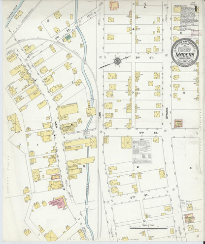 Sanborn Fire Insurance Map from Madera, Clearfield County, Pennsylvania (1910), Sheet #0001 - Complete Map Set gallery image, historic Sanborn map, vintage wall art, Pennsylvania Pennsylvania
