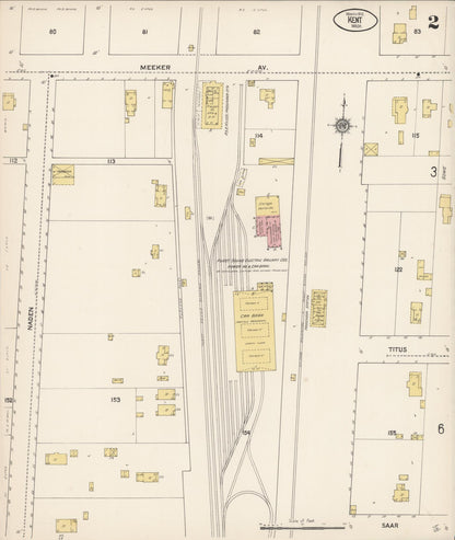 Sanborn Fire Insurance Map from Kent, King County, Washington (1910), Sheet #0002 - Complete Map Set gallery image, historic Sanborn map, vintage wall art, Washington Washington