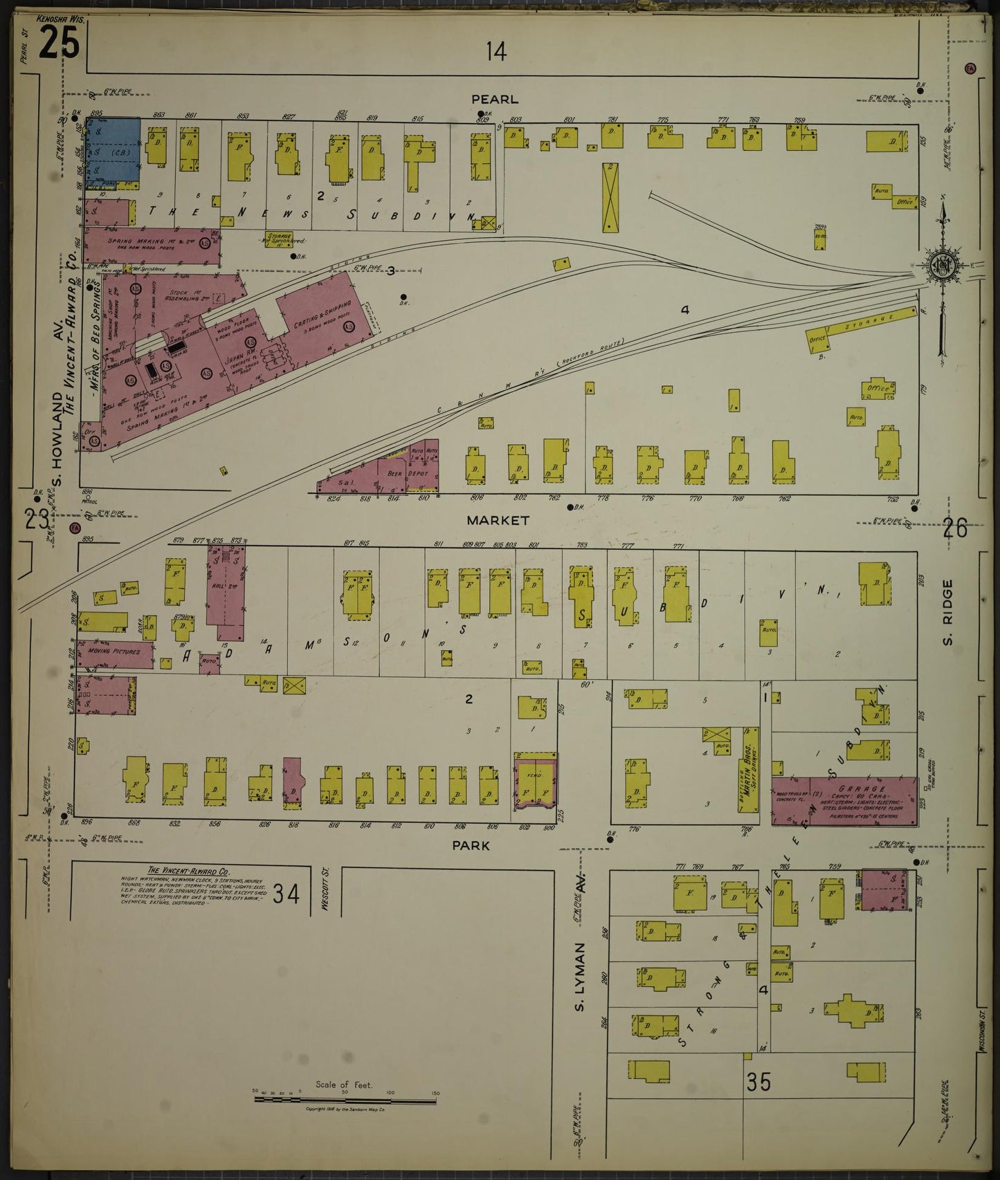 Sanborn Fire Insurance Map from Kenosha, Kenosha County, Wisconsin. (1918), Sheet 29