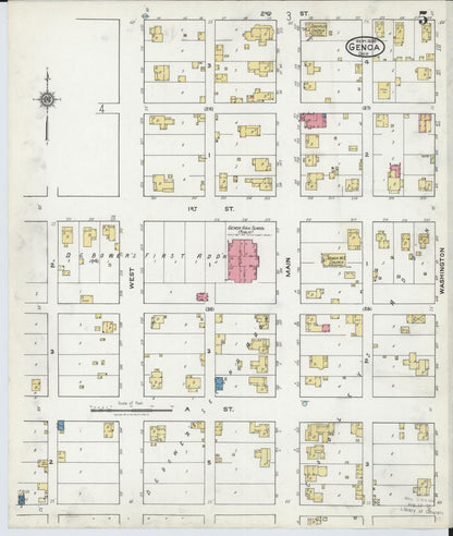Sanborn Fire Insurance Map from Genoa, Ottawa County, Ohio (1920), Sheet #0005 - Historic Sanborn Fire Insurance Map Print, vintage old map wall art, antique decor, genealogy gift, Ohio Ohio map