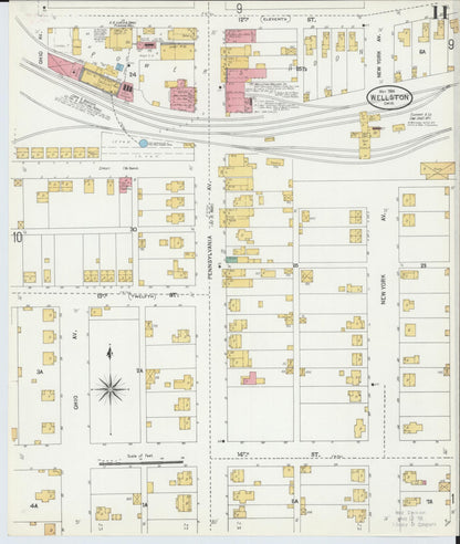 Sanborn Fire Insurance Map from Wellston, Jackson County, Ohio (1904), Sheet #0011 - Complete Map Set gallery image, historic Sanborn map, vintage wall art, Ohio Ohio