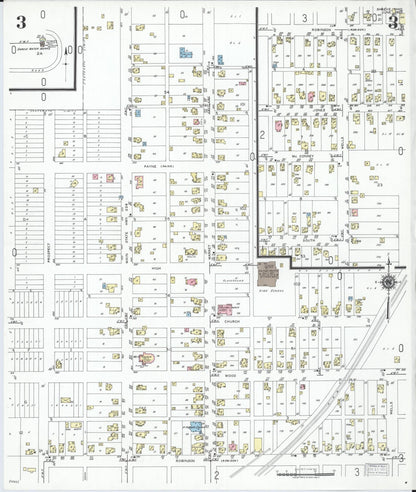Sanborn Fire Insurance Map from Shreve, Wayne County, Ohio (1950), Sheet #0003 - Complete Map Set gallery image, historic Sanborn map, vintage wall art, Ohio Ohio