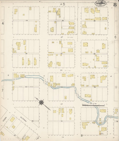 Sanborn Fire Insurance Map from Cosmopolis, Grays Harbor County, Washington (1912), Sheet #0008 - Complete Map Set gallery image, historic Sanborn map, vintage wall art, Washington Washington