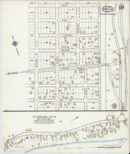 Sanborn Fire Insurance Map from Berlin, Coos County, New Hampshire (1920), Sheet #0019 - Complete Map Set gallery image, historic Sanborn map, vintage wall art, New Hampshire New Hampshire