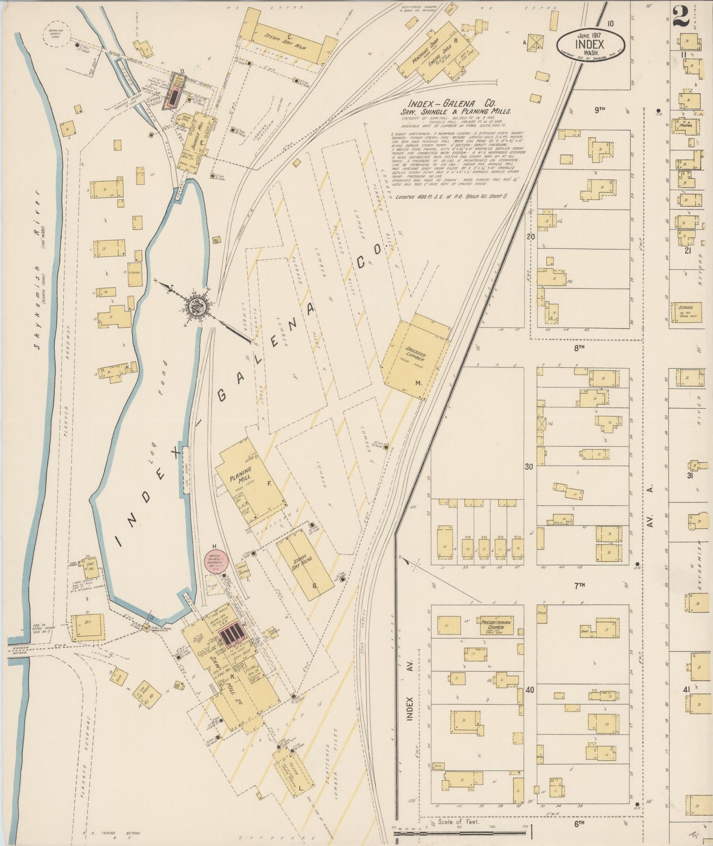 Sanborn Fire Insurance Map from Index, Snohomish County, Washington (1917), Sheet #0002 - Complete Map Set gallery image, historic Sanborn map, vintage wall art, Washington Washington