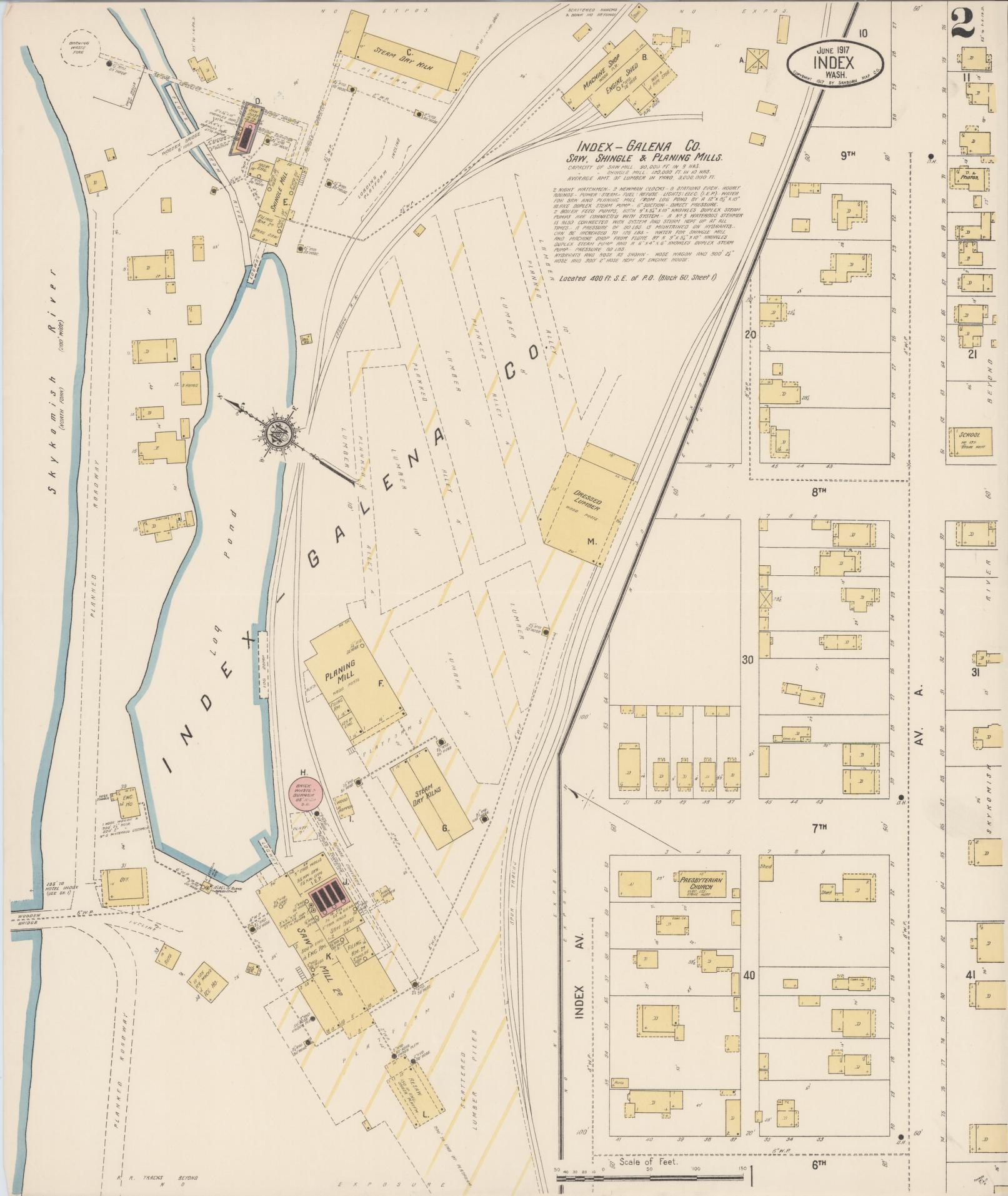 Sanborn Fire Insurance Map from Index, Snohomish County, Washington (1917), Sheet #0002 - Complete Map Set gallery image, historic Sanborn map, vintage wall art, Washington Washington