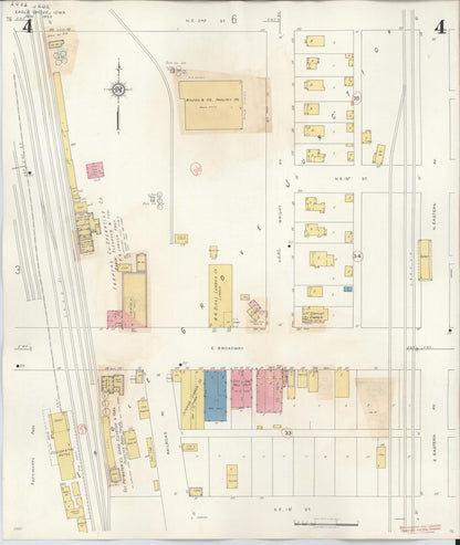 Sanborn Fire Insurance Map from Eagle Grove, Wright County, Iowa (1941), Sheet #0004 - Historic Sanborn Fire Insurance Map Print