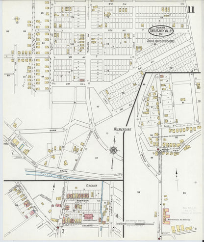 Sanborn Fire Insurance Map from Turtle Creek Valley, Allegheny County, Pennsylvania (1919), Sheet #0011 - Complete Map Set gallery image, historic Sanborn map, vintage wall art, Pennsylvania Pennsylvania