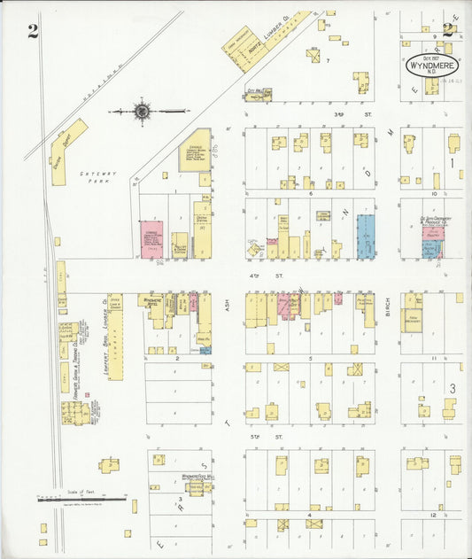 Sanborn Fire Insurance Map from Wyndmere, Richland County, North Dakota (1927), Sheet #0002 - Historic Sanborn Fire Insurance Map Print, vintage old map wall art, antique decor, genealogy gift, North Dakota North Dakota map