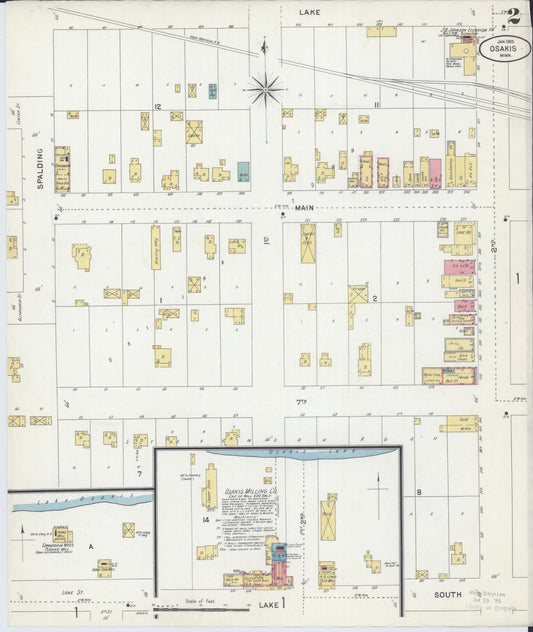 Sanborn Fire Insurance Map from Osakis, Douglas and Todd Counties, Minnesota (1903), Sheet #0002 - Historic Sanborn Fire Insurance Map Print, vintage old map wall art, antique decor, genealogy gift, Minnesota Minnesota map