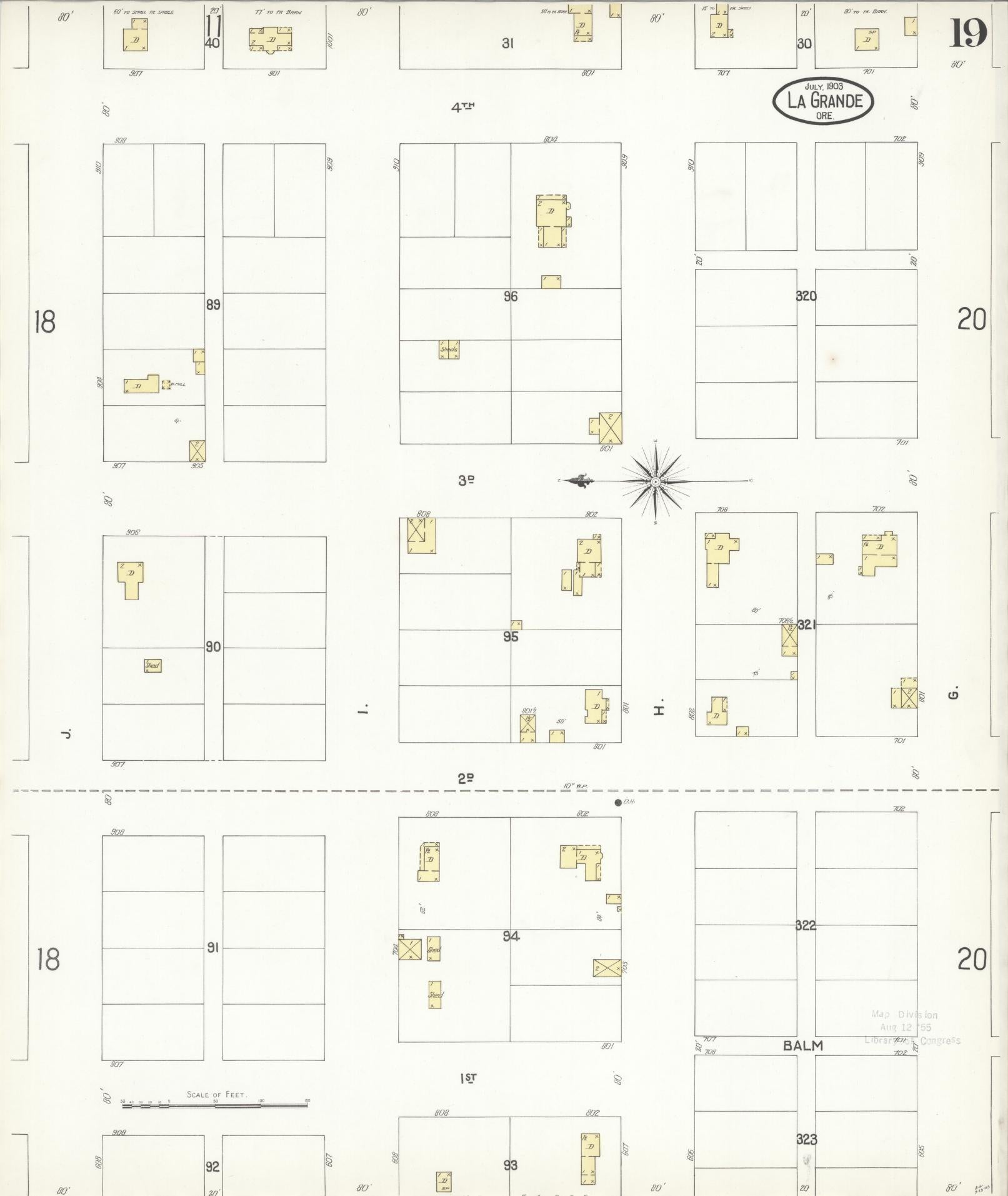 Sanborn Fire Insurance Map from La Grande, Union County, Oregon (1903 ...