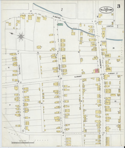 Sanborn Fire Insurance Map from Williamstown, Dauphin County, Pennsylvania (1902), Sheet #0003 - Complete Map Set gallery image, historic Sanborn map, vintage wall art, Pennsylvania Pennsylvania