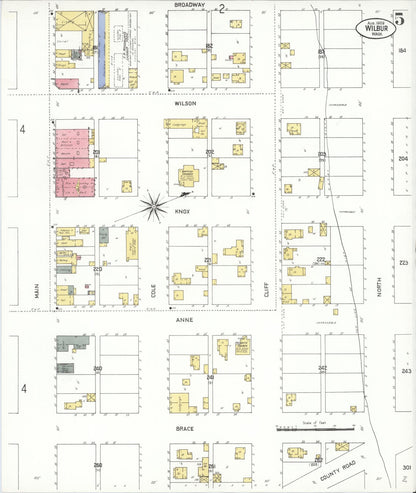 Sanborn Fire Insurance Map from Wilbur, Lincoln County, Washington (1909), Sheet #0005 - Complete Map Set gallery image, historic Sanborn map, vintage wall art, Washington Washington