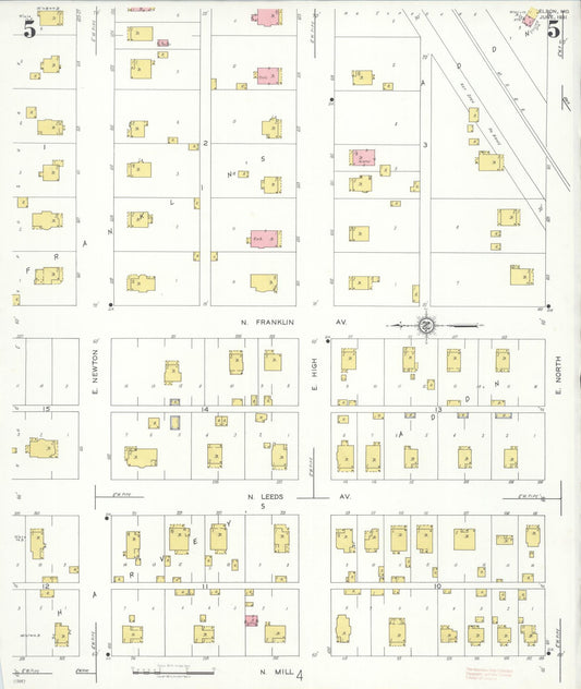 Sanborn Fire Insurance Map from Eldon, Miller County, Missouri (1931), Sheet #0005 - Historic Sanborn Fire Insurance Map Print, vintage old map wall art, antique decor, genealogy gift, Missouri Missouri map