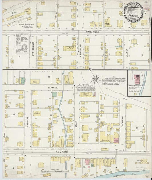 Sanborn Fire Insurance Map from Dawson, Fayette County, Pennsylvania. (1897) – Historic Sanborn Fire Insurance Map Print