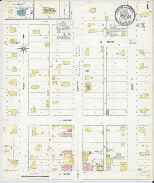 Sanborn Fire Insurance Map from Atwood, Douglas And Piatt Counties, Illinois. (1909) – Map View
