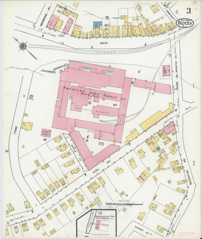 Sanborn Fire Insurance Map from Butler, Morris County, New Jersey (1920), Sheet #0003 - Complete Map Set gallery image, historic Sanborn map, vintage wall art, New Jersey New Jersey