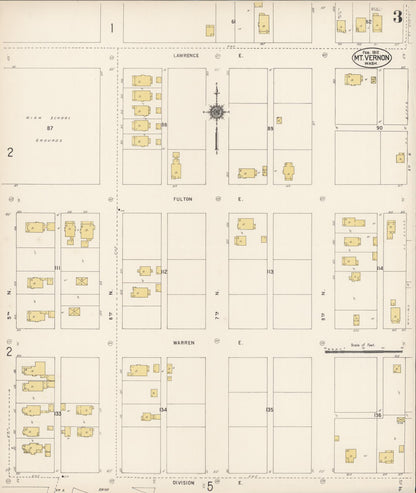 Sanborn Fire Insurance Map from Mount Vernon, Skagit County, Washington (1912), Sheet #0003 - Complete Map Set gallery image, historic Sanborn map, vintage wall art, Washington Washington