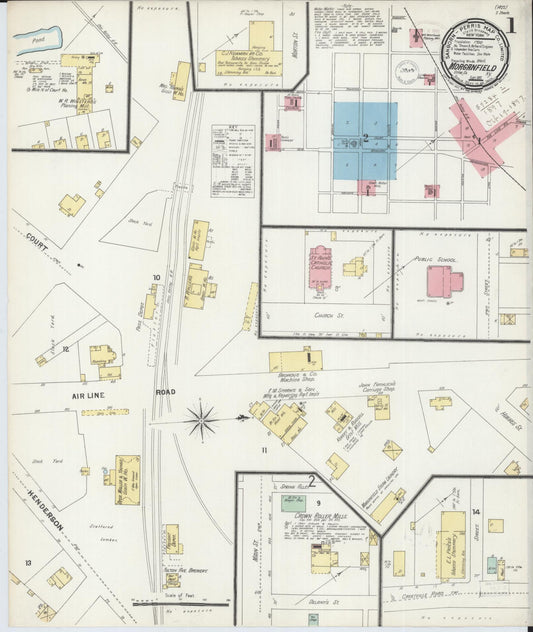 Sanborn Fire Insurance Map from Morganfield, Union County, Kentucky. (1897) – Historic Sanborn Fire Insurance Map Print