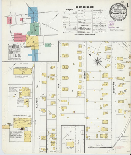 Sanborn Fire Insurance Map from Williamstown, Gloucester County, New Jersey. (1905) – Historic Sanborn Fire Insurance Map Print