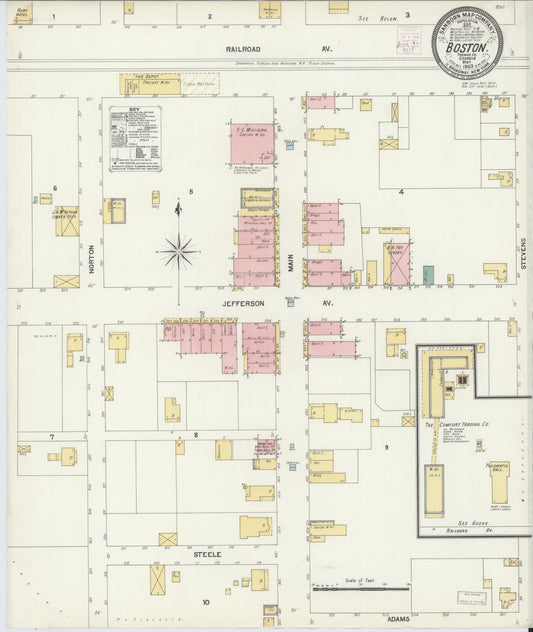 Sanborn Fire Insurance Map from Boston, Thomas County, Georgia. (1903) – Historic Sanborn Fire Insurance Map Print