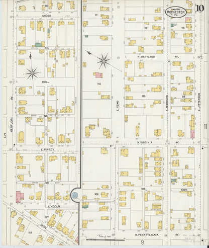 Sanborn Fire Insurance Map from Rochester, Beaver County, Pennsylvania (1903), Sheet #0010 - Complete Map Set gallery image, historic Sanborn map, vintage wall art, Pennsylvania Pennsylvania