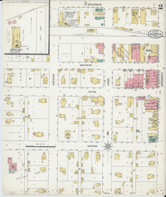 Sanborn Fire Insurance Map from Newman, Douglas County, Illinois (1898), Sheet #0002 - Historic Sanborn Fire Insurance Map Print, vintage old map wall art, antique decor, genealogy gift, Illinois Illinois map