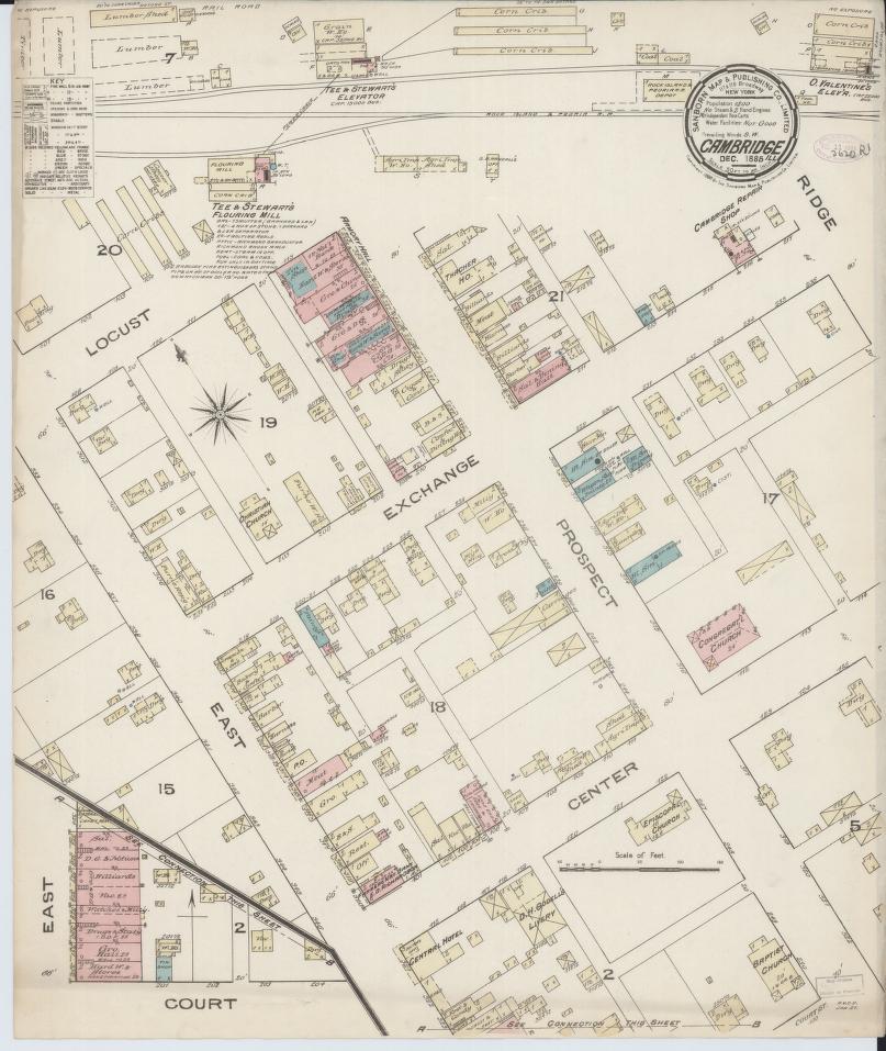 Sanborn Fire Insurance Map from Cambridge, Henry County, Illinois. (1885) – Map View
