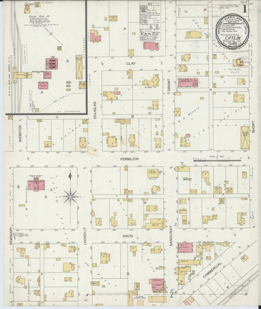 Sanborn Fire Insurance Map from Catlin, Vermilion County, Illinois. (1899) – Map View