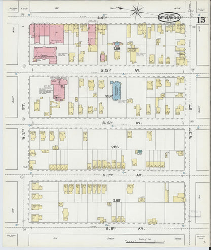 Sanborn Fire Insurance Map from Mount Vernon, Westchester County, New York (1892), Sheet #0015 - Complete Map Set gallery image, historic Sanborn map, vintage wall art, New York New York