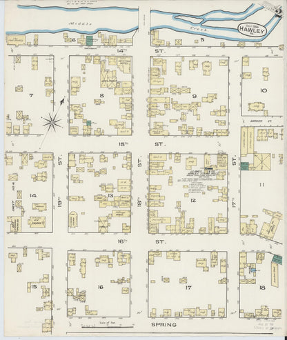 Sanborn Fire Insurance Map from Hawley, Wayne County, Pennsylvania (1885), Sheet #0002 - Complete Map Set gallery image, historic Sanborn map, vintage wall art, Pennsylvania Pennsylvania