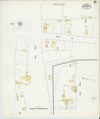 Sanborn Fire Insurance Map from Anadarko, Caddo County, Oklahoma (1902), Sheet #0006 - Complete Map Set gallery image, historic Sanborn map, vintage wall art, Oklahoma Oklahoma