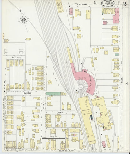 Sanborn Fire Insurance Map from Kingston, Luzerne County, Pennsylvania (1896), Sheet #0002 - Complete Map Set gallery image, historic Sanborn map, vintage wall art, Pennsylvania Pennsylvania