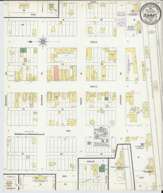 Sanborn Fire Insurance Map from Summit, Roberts County, South Dakota (1904), Sheet #0001 - Historic Sanborn Fire Insurance Map Print, vintage old map wall art, antique decor, genealogy gift, South Dakota South Dakota map