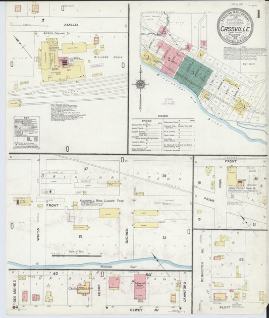 Cassville, Grant County, Wisconsin (1912) – Sanborn Fire Insurance Map – Map View