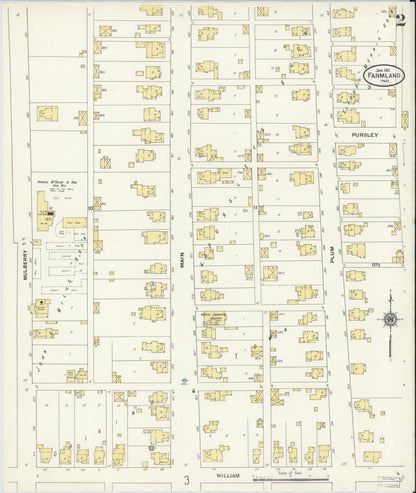 Sanborn Fire Insurance Map from Farmland, Randolph County, Indiana (1911), Sheet #0002 - Historic Sanborn Fire Insurance Map Print, vintage old map wall art, antique decor, genealogy gift, Indiana Indiana map