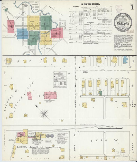 Sanborn Fire Insurance Map from Marshall, Lyon County, Minnesota. (1902) – Map View