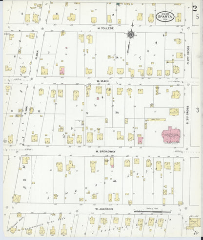 Sanborn Fire Insurance Map from Sparta, Randolph County, Illinois (1910), Sheet #0002 - Complete Map Set gallery image, historic Sanborn map, vintage wall art, Illinois Illinois