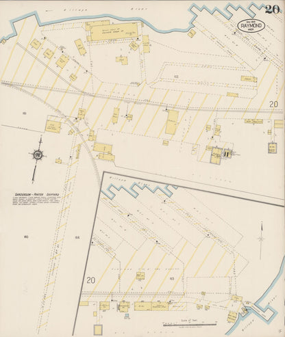 Sanborn Fire Insurance Map from Raymond, Pacific County, Washington (1919), Sheet #0020 - Complete Map Set gallery image, historic Sanborn map, vintage wall art, Washington Washington