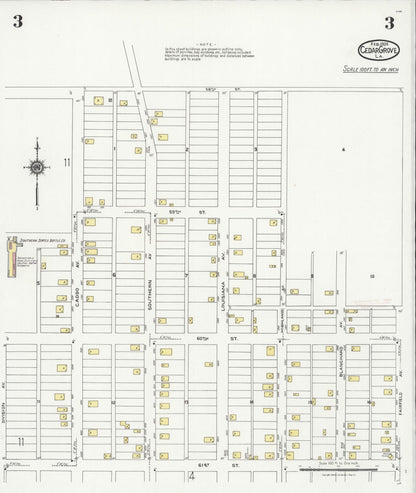 Sanborn Fire Insurance Map from Cedar Grove, Caddo Parish, Louisiana (1924), Sheet #0003 - Complete Map Set gallery image, historic Sanborn map, vintage wall art, Louisiana Louisiana