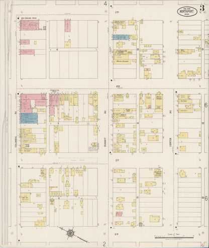 Sanborn Fire Insurance Map from Northport, Stevens County, Washington (1918), Sheet #0003 - Complete Map Set gallery image, historic Sanborn map, vintage wall art, Washington Washington