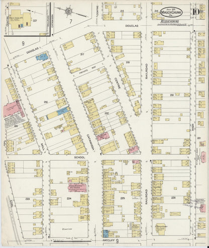 Sanborn Fire Insurance Map from Mauch Chunk, Carbon County, Pennsylvania (1915), Sheet #0010 - Complete Map Set gallery image, historic Sanborn map, vintage wall art, Pennsylvania Pennsylvania