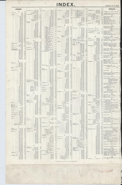Sanborn Fire Insurance Map from Chicago, Cook County, Illinois (1894), Sheet #0001 - Historic Sanborn Fire Insurance Map Print, vintage old map wall art, antique decor, genealogy gift, Illinois Illinois map