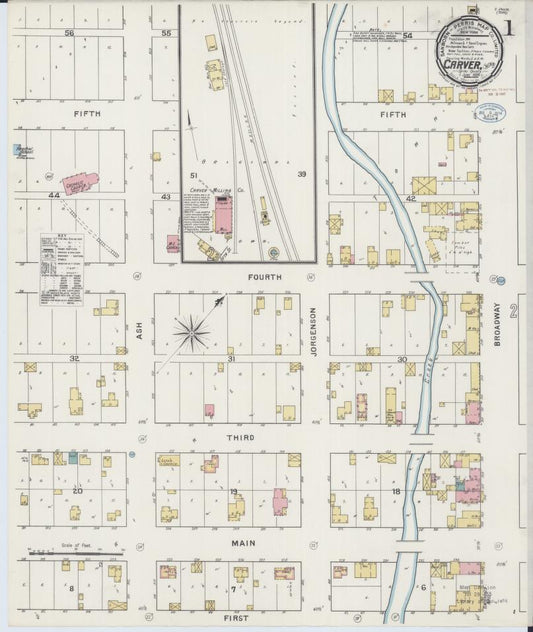 Sanborn Fire Insurance Map from Carver, Carver County, Minnesota. (1894) – Map View