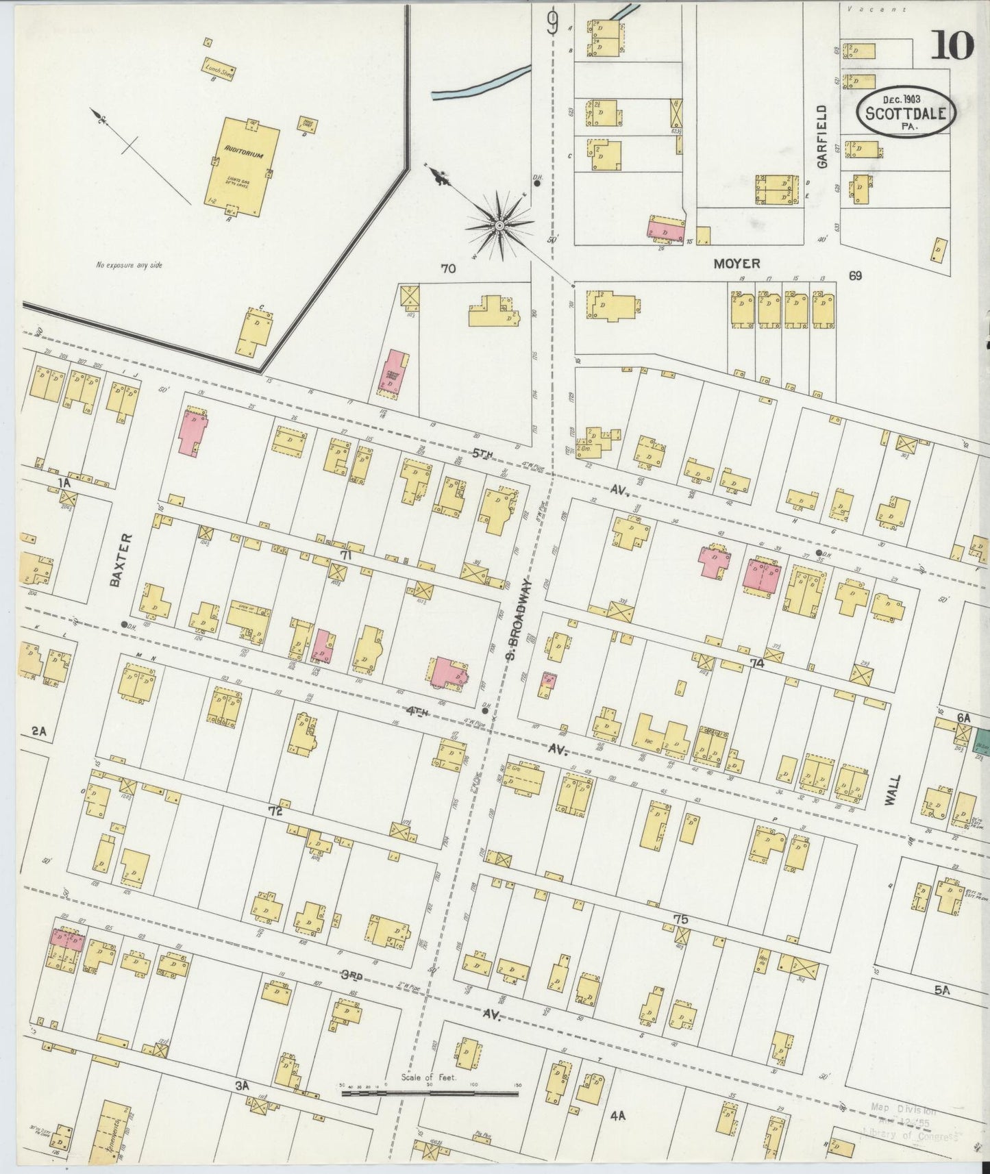 Sanborn Fire Insurance Map from Scottdale, Westmoreland County, Pennsylvania (1903), Sheet #0010 - Complete Map Set gallery image, historic Sanborn map, vintage wall art, Pennsylvania Pennsylvania