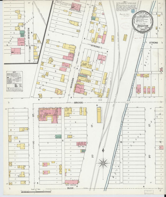 Sanborn Fire Insurance Map from Brighton, Adams County, Colorado (1899), Sheet #0001 - Historic Sanborn Fire Insurance Map Print, vintage old map wall art, antique decor, genealogy gift, Colorado Colorado map