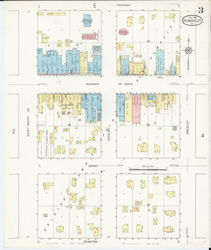 Sanborn Fire Insurance Map from Humboldt, Humboldt County, Iowa (1915), Sheet #0003 - Historic Sanborn Fire Insurance Map Print